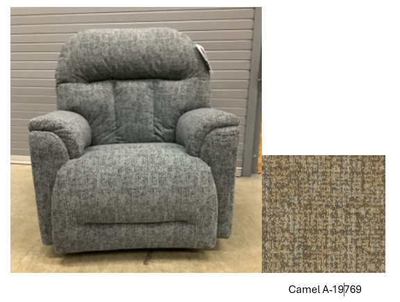 Suitably Power Rocker Recliner with Tilt Headrest (Camel)