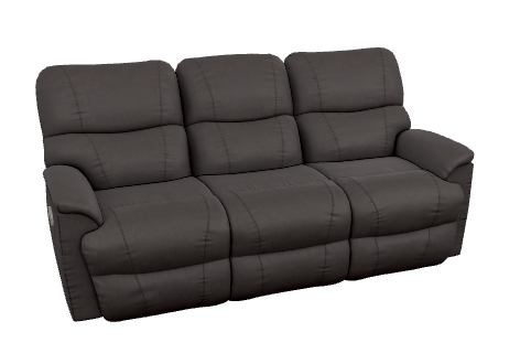 Trouper Power Reclining Sofa w/ Headrest and Lumbar (Intermingle Walnut)
