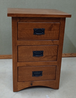 Hudson 3 Drawer Nightstand