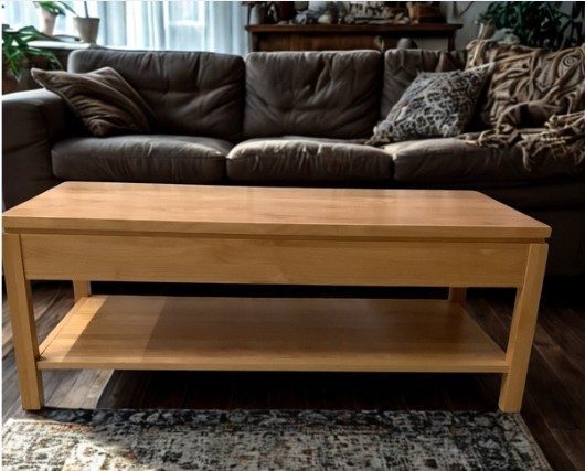 2 West Modern Coffee Table (Natural)