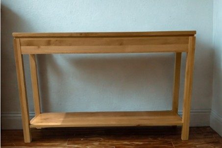 2 West Modern Sofa Table (Natural)