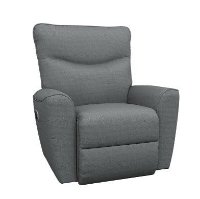 Belmont Power Rocker Recliner w/ Headtilt & Lumbar (i-Nolina Graphite)